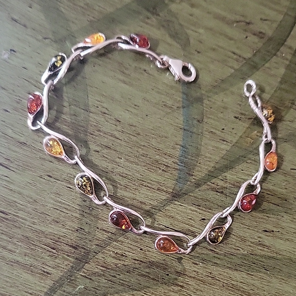 Tri-Color Amber Bracelet